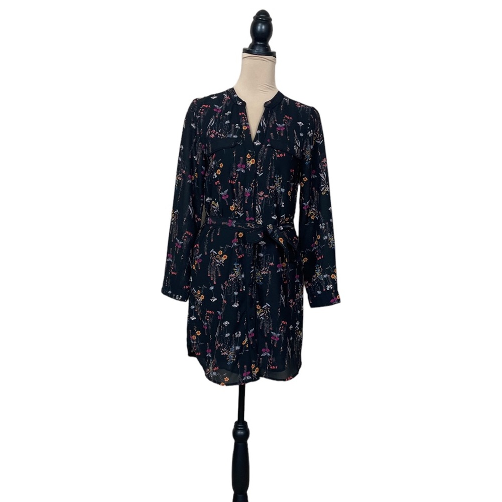 Everly Self Tie Floral Shirt Dress (CdlG)